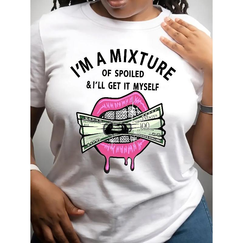 Women S Playful Money & Lips Graphic Tee - Soft, Breathable, Short Sleeve Crew Neck - Perfect for Spring/ Summer Casual Outings & Everyday Fashion 4XL
Women S Playful Money & Lips Graphic Tee - Soft, Breathable, Short Sleeve Crew Neck - Perfect for Spring/ Summer Casual Outings & Everyday Fashion 4XL