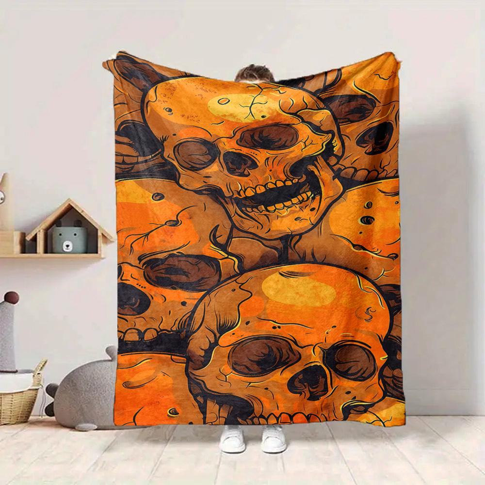 1pc Skull Horror Lightweight Flannel Blanket, Comfortable and Warm Blanket, for Office and Camping Sofa Bed, Livingroom164 130cmx150cm
1pc Skull Horror Lightweight Flannel Blanket, Comfortable and Warm Blanket, for Office and Camping Sofa Bed, Livingroom164 130cmx150cm