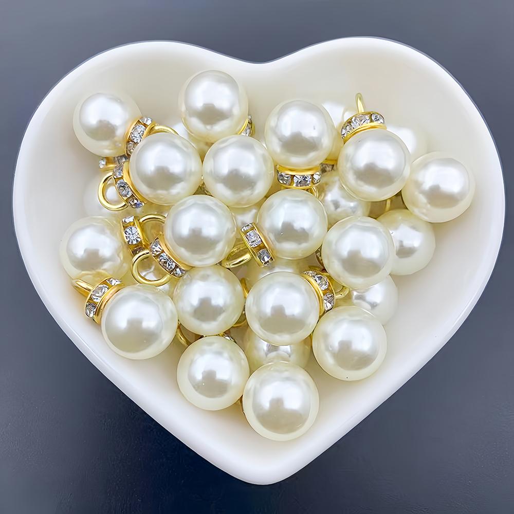 10pcs Inlaid Rhinestone Imitation Pearl Beads Pendant Accessories for Necklace Clothes Earring Charm Bracelet DIY Jewelry Making 16mm золотий
10pcs Inlaid Rhinestone Imitation Pearl Beads Pendant Accessories for Necklace Clothes Earring Charm Bracelet DIY Jewelry Making 16mm золотий