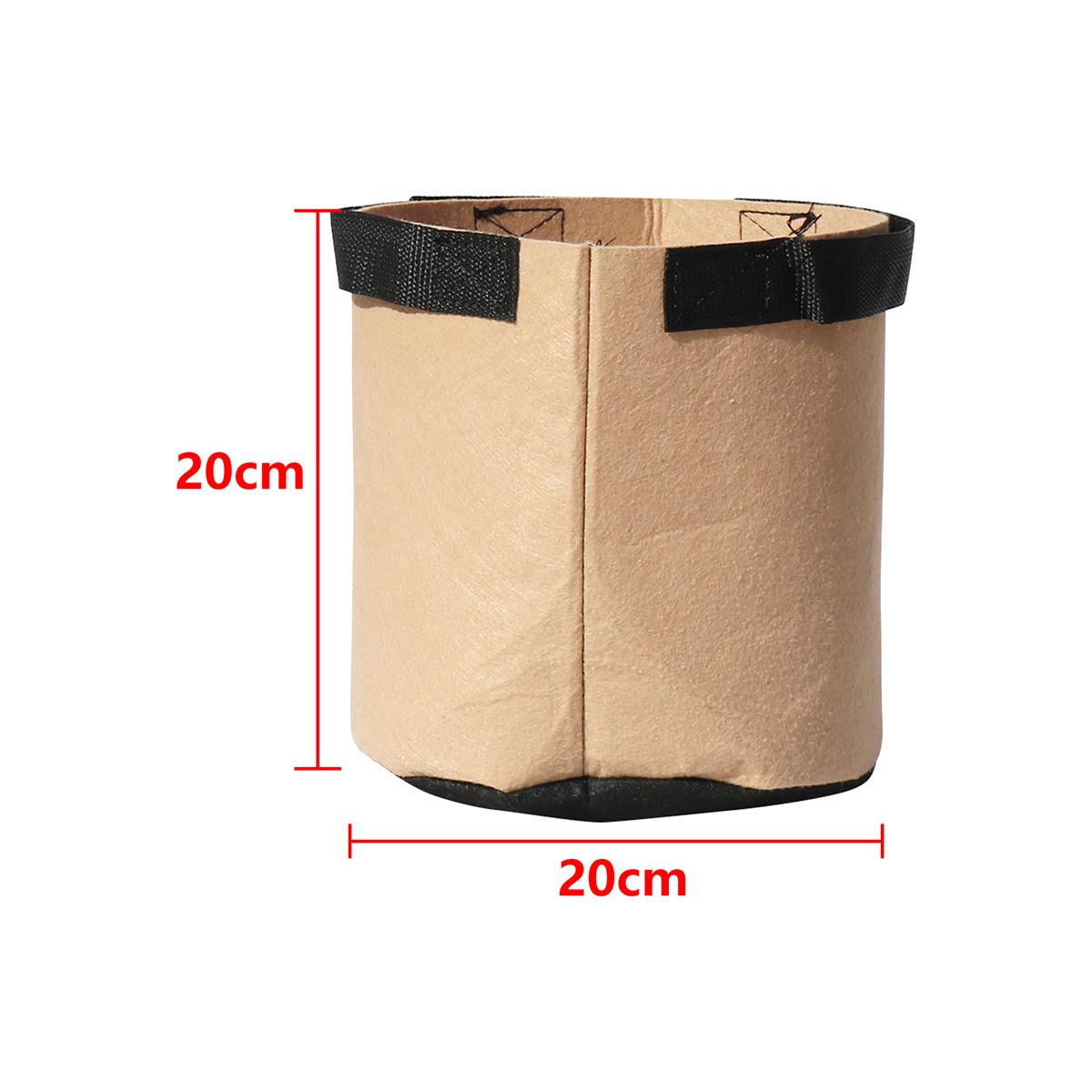 2/5/10 Gallon Garden Grow Bag Felt Plant Growing Pot Flower Vegetable Fruit Herb Fabric Container Indoor Outdoor Planting Tools
2/5/10 Gallon Garden Grow Bag Felt Plant Growing Pot Flower Vegetable Fruit Herb Fabric Container Indoor Outdoor Planting Tools