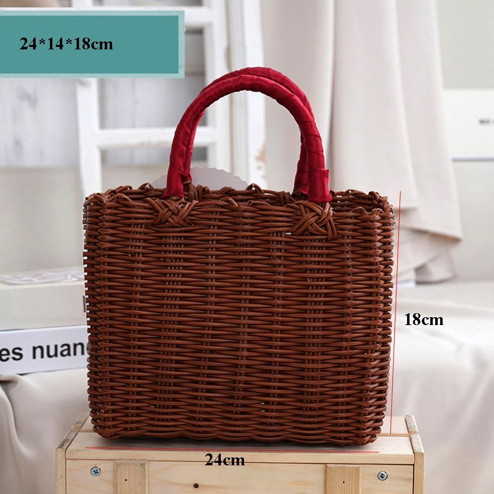 Rattan Woven Handmade Wicker Shopping Basket PE Multicolors Picnic Storage Basket 24*14*18cm/23*12*18cm кофейный
Rattan Woven Handmade Wicker Shopping Basket PE Multicolors Picnic Storage Basket 24*14*18cm/23*12*18cm кофейный