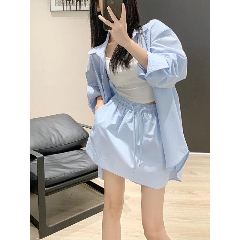 2026 Spring/Summer Loose Long Sleeve Sun Protection Shirt & Skirt Set - Fashionable Lazy Style S
2026 Spring/Summer Loose Long Sleeve Sun Protection Shirt & Skirt Set - Fashionable Lazy Style S