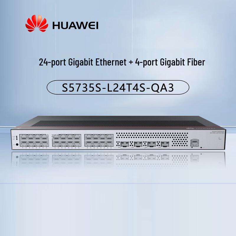 HUAWEI S5735S-L24T4S-QA3 Gigabit Managed Switch
HUAWEI S5735S-L24T4S-QA3 Gigabit Managed Switch
