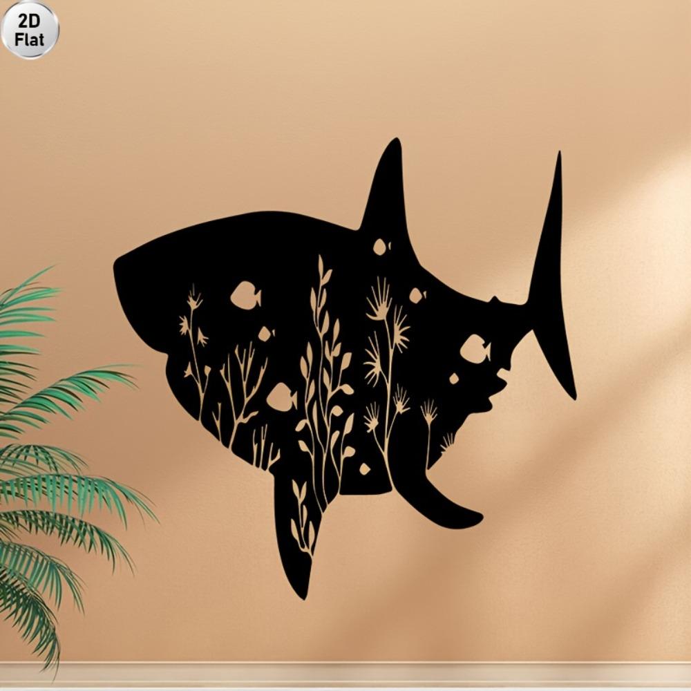 2D Flat Shark Metal Wall Decor, Iron Art Hanging, Underwater Plants Fish Silhouette, Coastal Beach House Ocean Theme Room S(12inch/30cm)
2D Flat Shark Metal Wall Decor, Iron Art Hanging, Underwater Plants Fish Silhouette, Coastal Beach House Ocean Theme Room S(12inch/30cm)