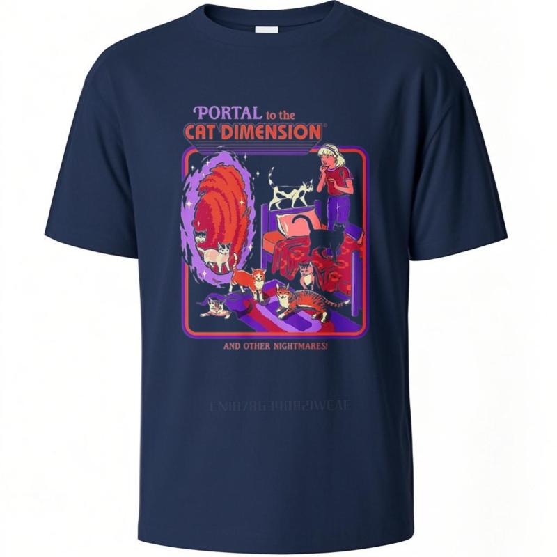 Daily Wear summer For her tshirt Portal To The Cat Dimension Short Sleeve Breathable Oneck tees men cotton tshirt fashion tops 4XL
Daily Wear summer For her tshirt Portal To The Cat Dimension Short Sleeve Breathable Oneck tees men cotton tshirt fashion tops 4XL