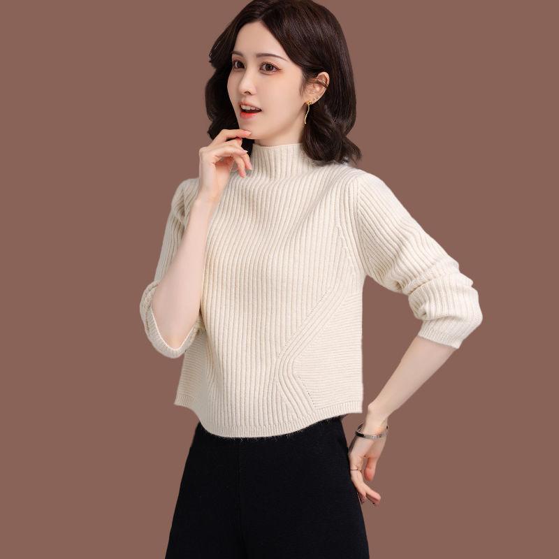 Утолщенный полувысокий ворот свитера женский короткий топ с высокой талией однотонный трикотаж 3XL
Утолщенный полувысокий ворот свитера женский короткий топ с высокой талией однотонный трикотаж 3XL