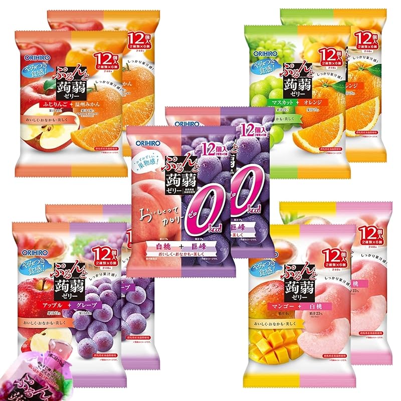 K-Bright Orihiro Purunto konjac jelly pouch 5 types set [Mango & White Peach, Apple & Grape, Muscat & Orange, Fuji Apple & Satsuma Mandarin, White
K-Bright Orihiro Purunto konjac jelly pouch 5 types set [Mango & White Peach, Apple & Grape, Muscat & Orange, Fuji Apple & Satsuma Mandarin, White