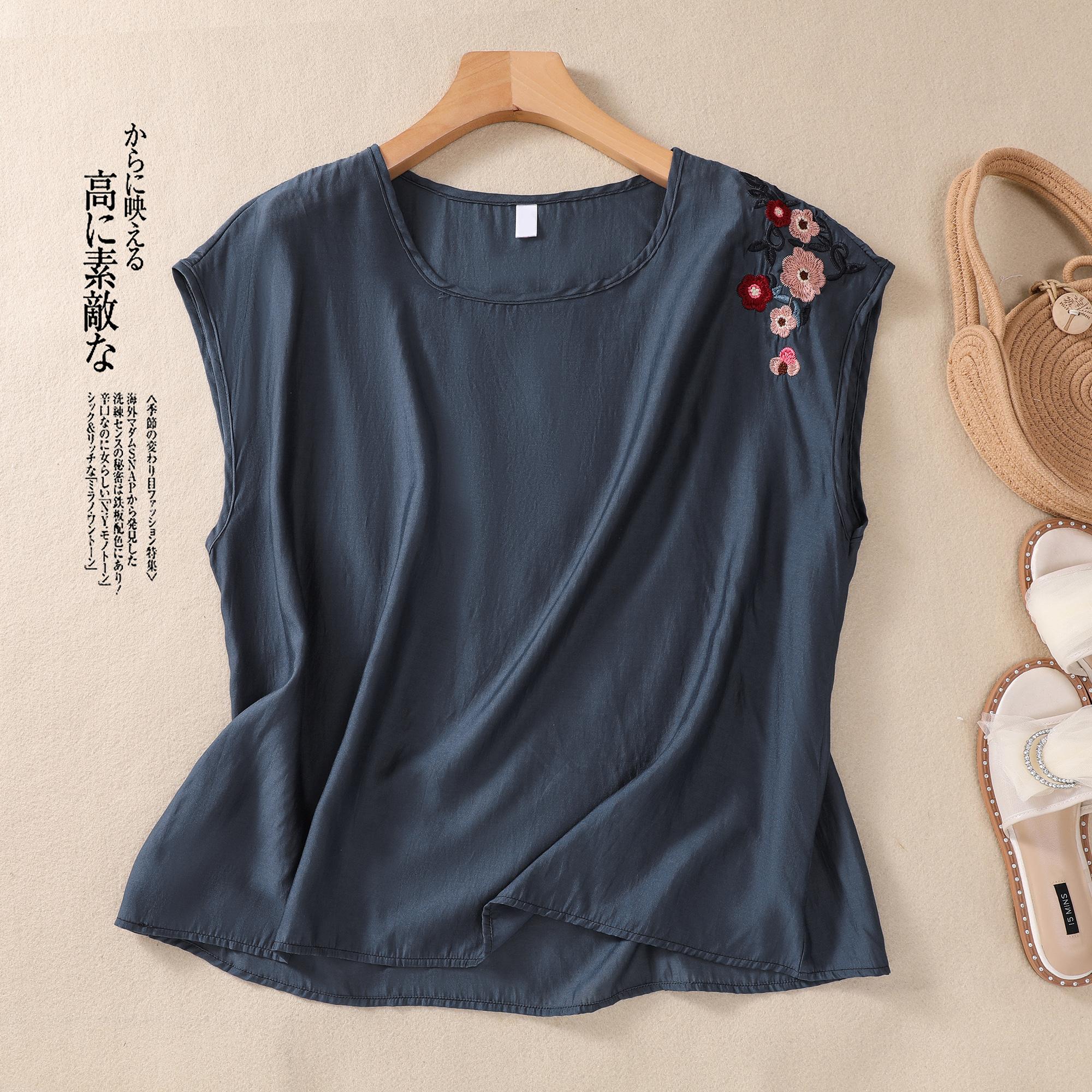 DIMANAF 2026 Plus Size Summer Women T-Shirts Tunic Shirt Floral Vest Sleeveless Oversize Loose Tees Casual Lady Tops Cotton Linen One size Темно-синій
DIMANAF 2026 Plus Size Summer Women T-Shirts Tunic Shirt Floral Vest Sleeveless Oversize Loose Tees Casual Lady Tops Cotton Linen One size Темно-синій