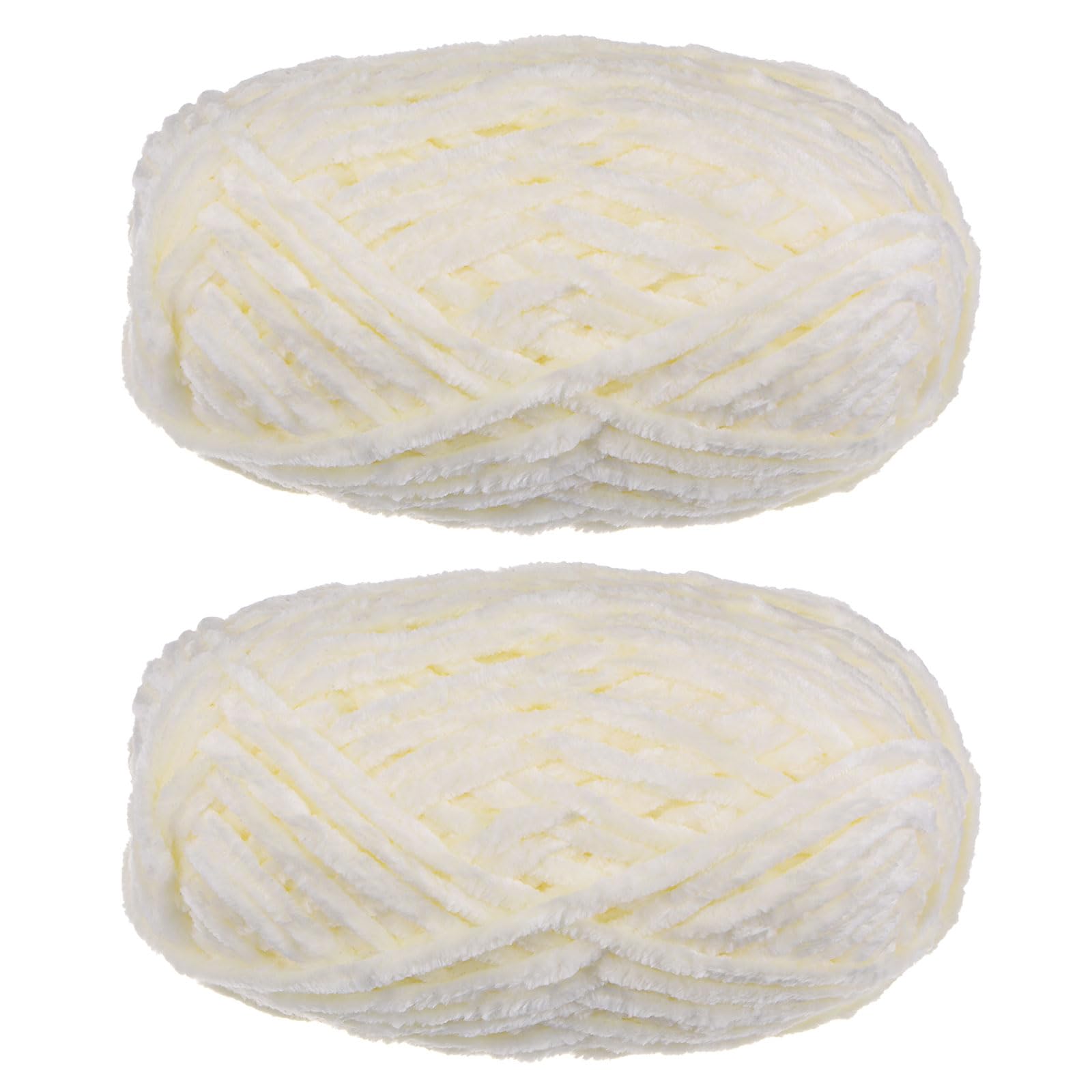 uxcell 2-Ply Velvet Chenille Blanket Yarn, 2x100g, 2x80m Total Length, #6 Polyester, Soft, for Knitting Bags and Scarves, Cream
uxcell 2-Ply Velvet Chenille Blanket Yarn, 2x100g, 2x80m Total Length, #6 Polyester, Soft, for Knitting Bags and Scarves, Cream