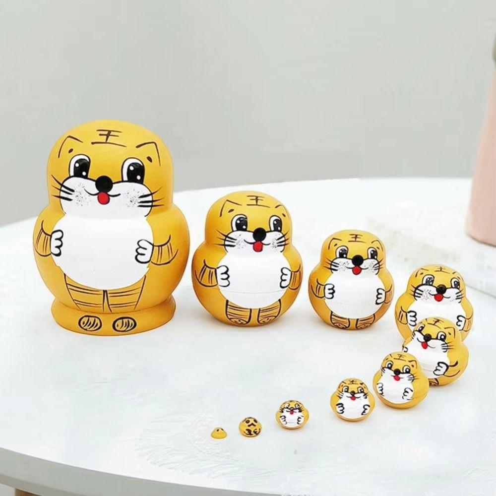 10-слойная игрушка-матрешка в виде тигра, деревянная кукла-матрешка, игрушки, подарок для мальчика Tiger
10-слойная игрушка-матрешка в виде тигра, деревянная кукла-матрешка, игрушки, подарок для мальчика Tiger