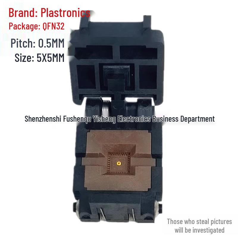 QFN32 to DIP32 Plastronics Test Socket with Board 0.5MM /32QN50S15050 Programming Adapter.
QFN32 to DIP32 Plastronics Test Socket with Board 0.5MM /32QN50S15050 Programming Adapter.