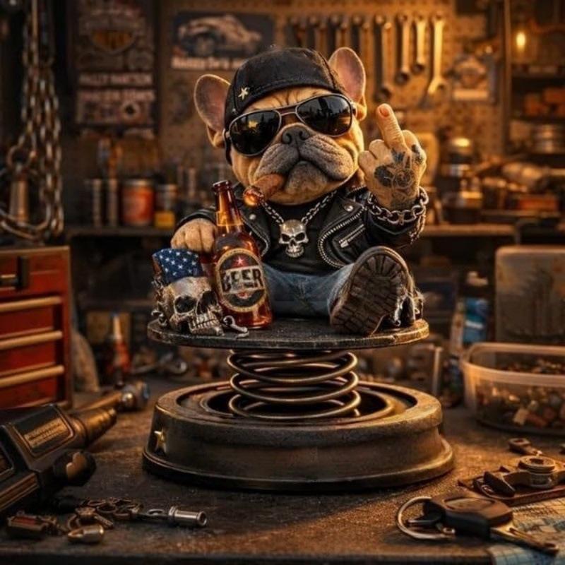 Biker French Bulldog Car Dashboard Decor,Shaking Spring Bulldog Figurine,Retro Motorcycle Style Resin Ornament for Car Home Gift
Biker French Bulldog Car Dashboard Decor,Shaking Spring Bulldog Figurine,Retro Motorcycle Style Resin Ornament for Car Home Gift