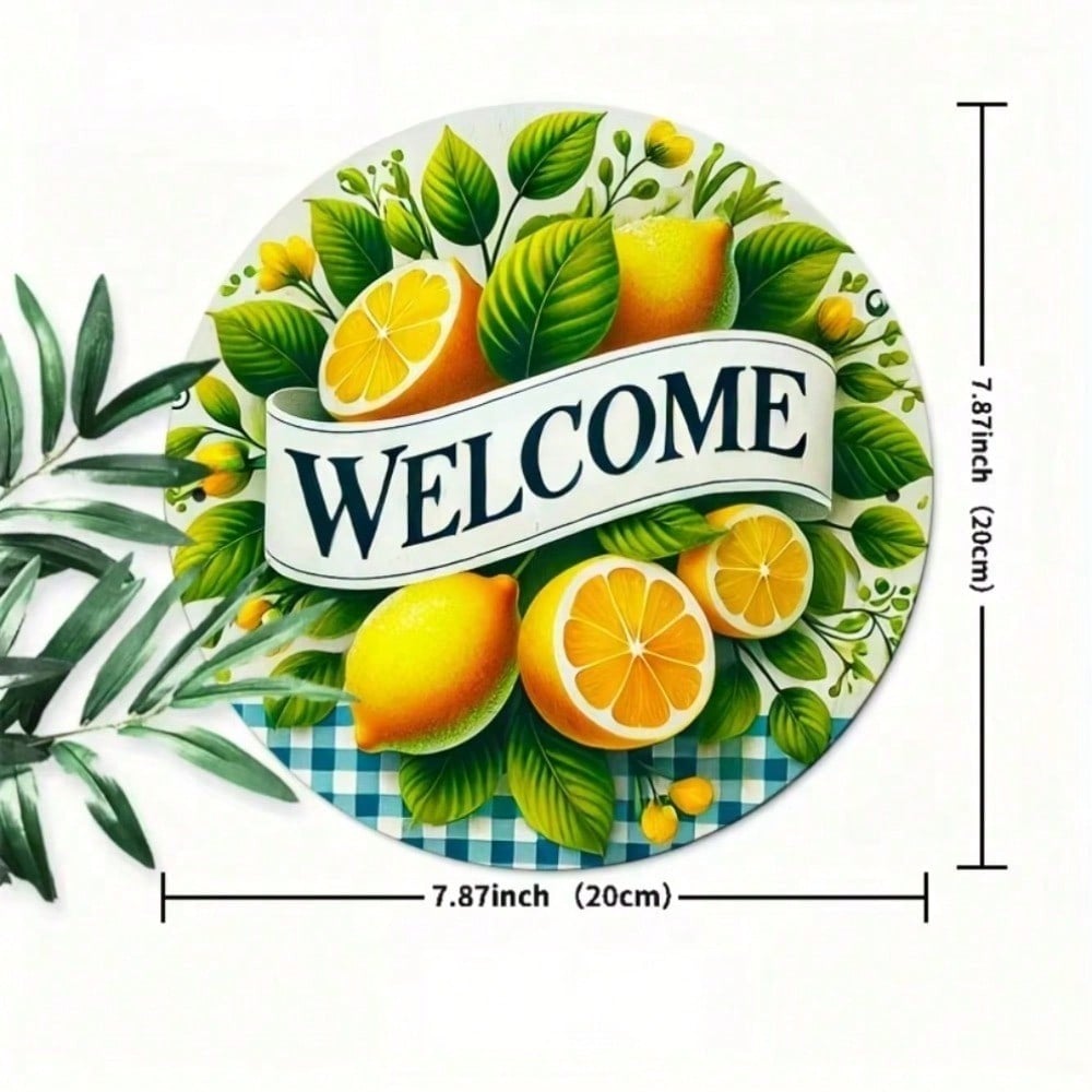 Metal Tin Sign Lemon Autumn Leaves Welcome Home Wall Decor 20x20 білий
Metal Tin Sign Lemon Autumn Leaves Welcome Home Wall Decor 20x20 білий