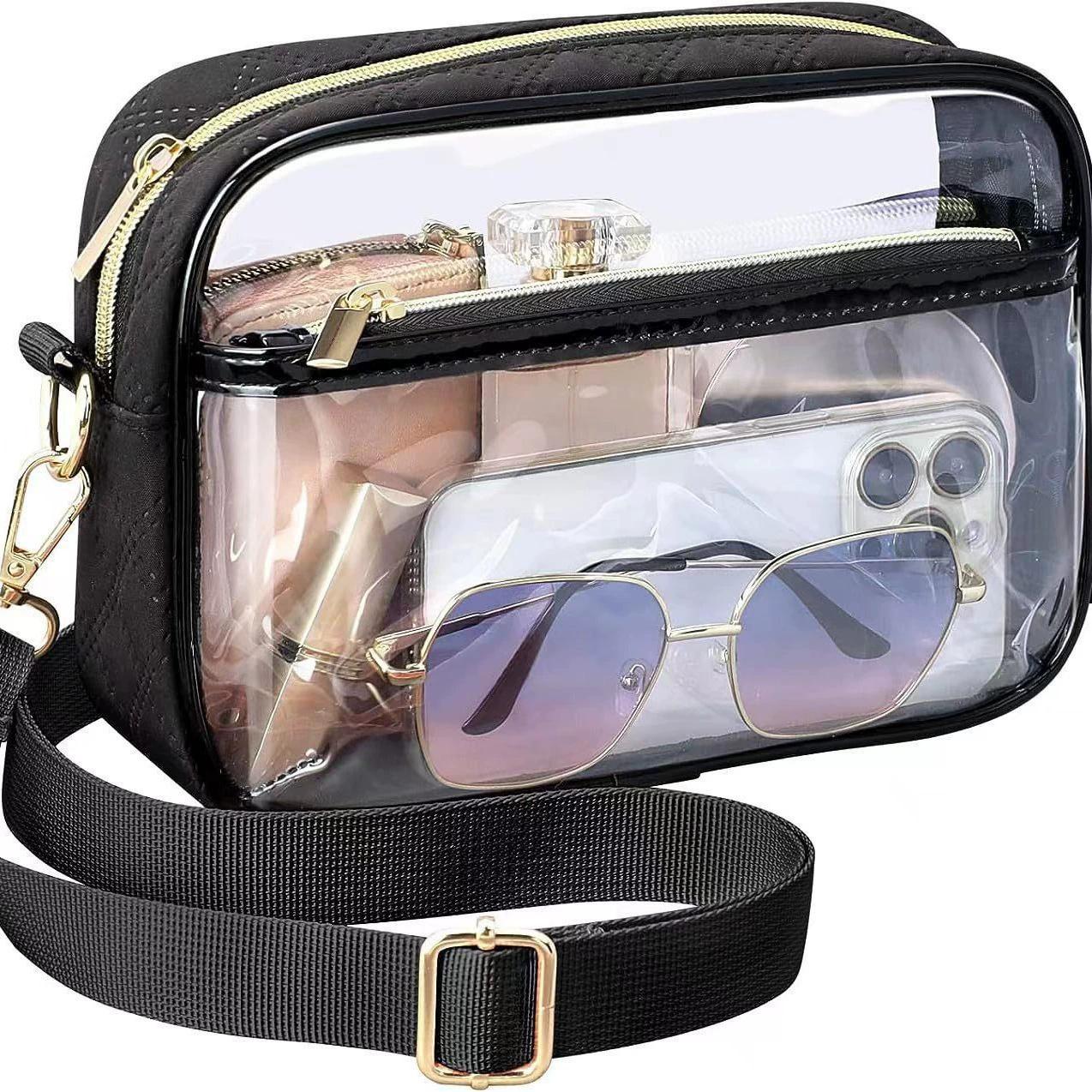 Women s Minimalist Transparent Clear Crossbody Bag Fashion Zipper Shoulder Purse Trendy All-Match Daily Use Bag чёрный
Women s Minimalist Transparent Clear Crossbody Bag Fashion Zipper Shoulder Purse Trendy All-Match Daily Use Bag чёрный