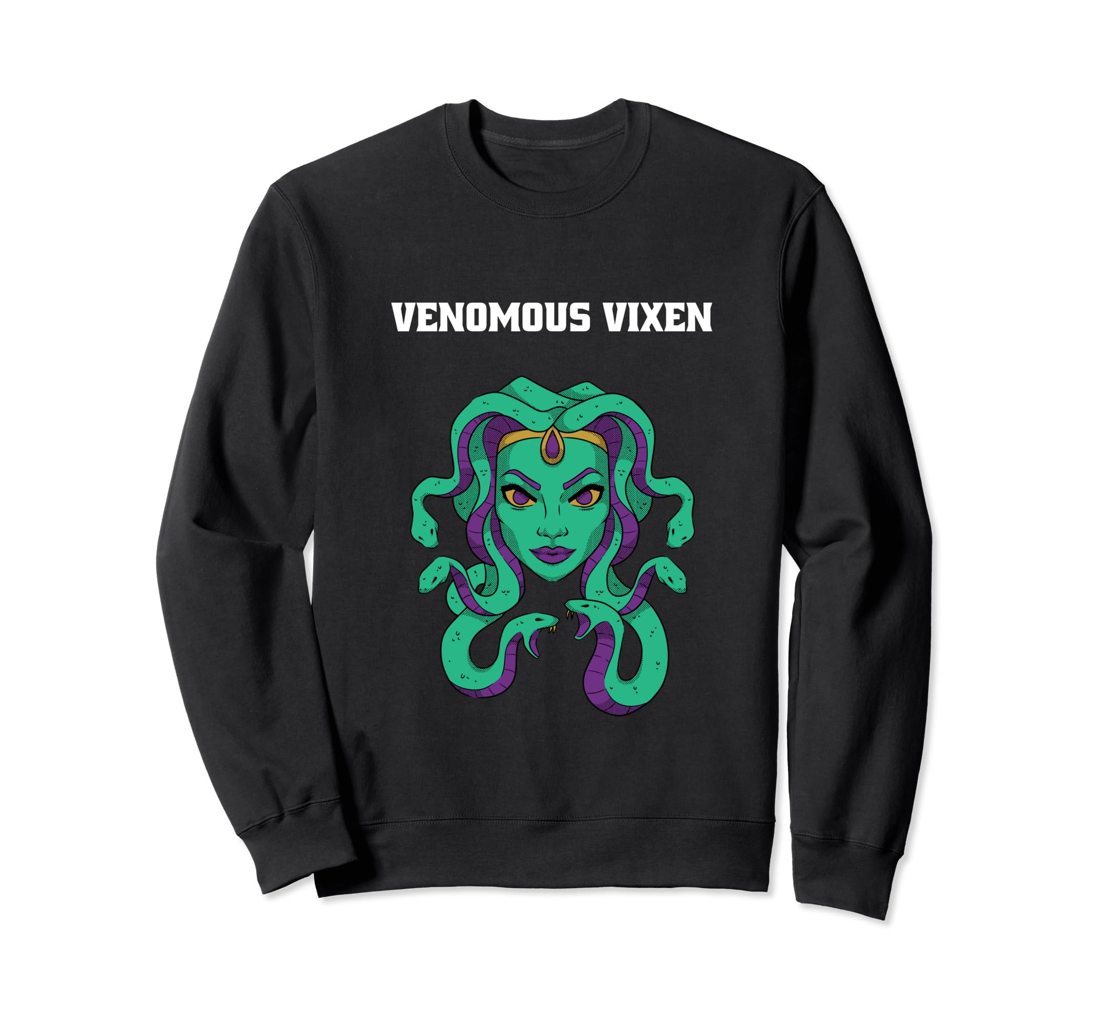 Venomous Vixen Greek Mythology Medusa Design Gift Sweatshirt
Venomous Vixen Greek Mythology Medusa Design Gift Sweatshirt