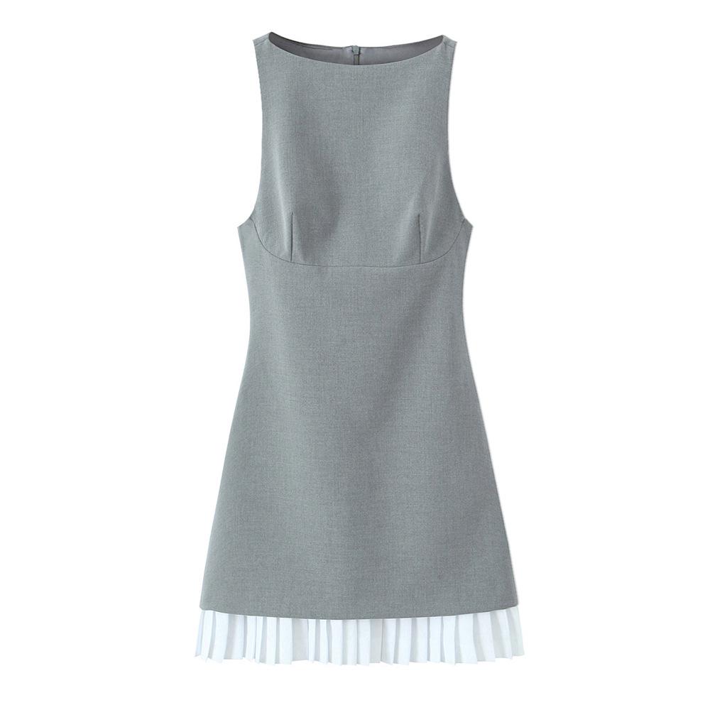 2025 Spring Women s Slim Fit Sweet Pleated Poplin Patchwork Dress Medium сірий колір
2025 Spring Women s Slim Fit Sweet Pleated Poplin Patchwork Dress Medium сірий колір