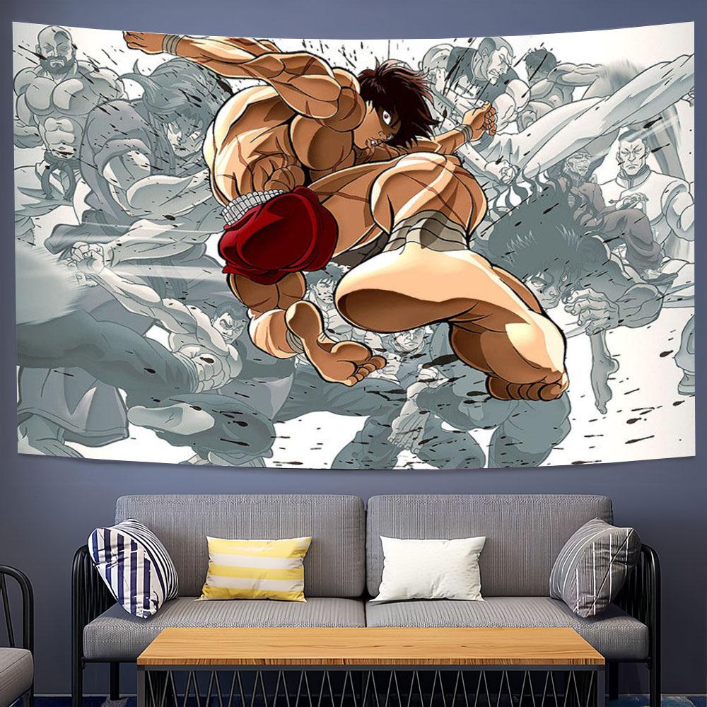 Japanese Anime BBaki Hanma PPrinted Tapestry Hippie Passion Style Wall Hanging Bedroom Wall Atmosphere Decor Background Cloth 74x94cm(29x37in)
Japanese Anime BBaki Hanma PPrinted Tapestry Hippie Passion Style Wall Hanging Bedroom Wall Atmosphere Decor Background Cloth 74x94cm(29x37in)