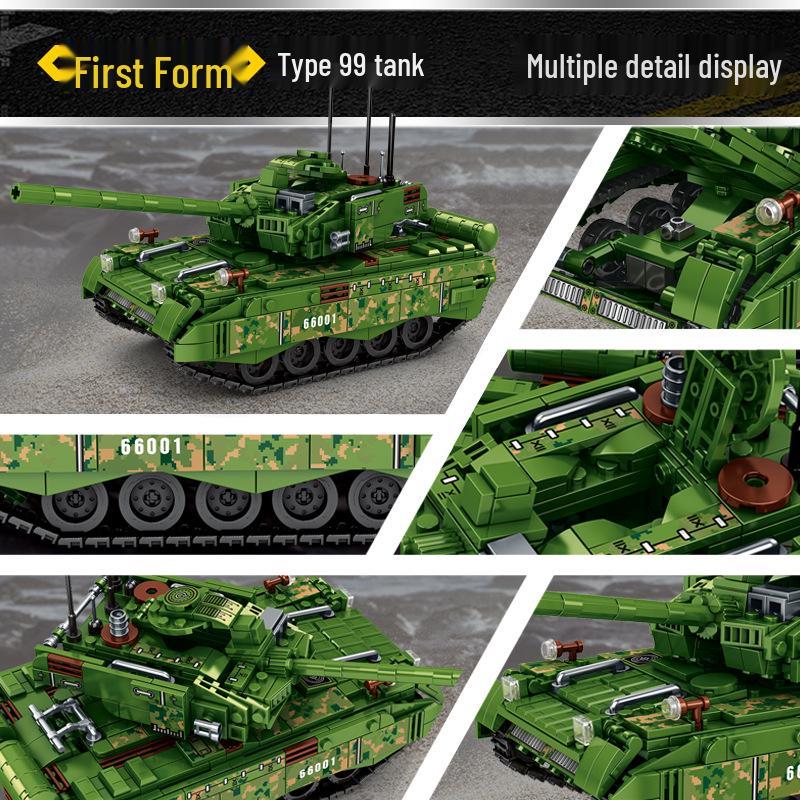 China Type 99 Tank & HJ-10 Panzer IV M1A2 Self-Propelled Anti-Aircraft Building Blocks
China Type 99 Tank & HJ-10 Panzer IV M1A2 Self-Propelled Anti-Aircraft Building Blocks