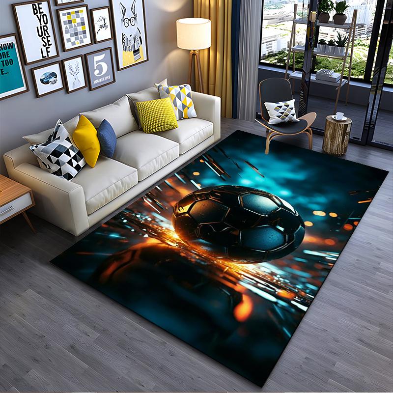 Black Soccer Ball Shining in Colorful Background Suitable for use as an anti-slip game mat for living room and bedroom sofas 40x60cm( 15x23in )
Black Soccer Ball Shining in Colorful Background Suitable for use as an anti-slip game mat for living room and bedroom sofas 40x60cm( 15x23in )