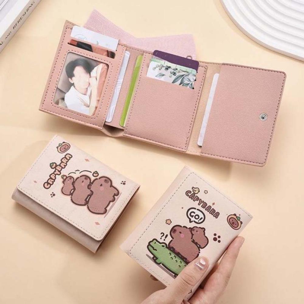 Waterproof Capybara Wallet Cute Cartoon Coin Pouch Portable PU Three-fold Purse Outdoor Style 2
Waterproof Capybara Wallet Cute Cartoon Coin Pouch Portable PU Three-fold Purse Outdoor Style 2