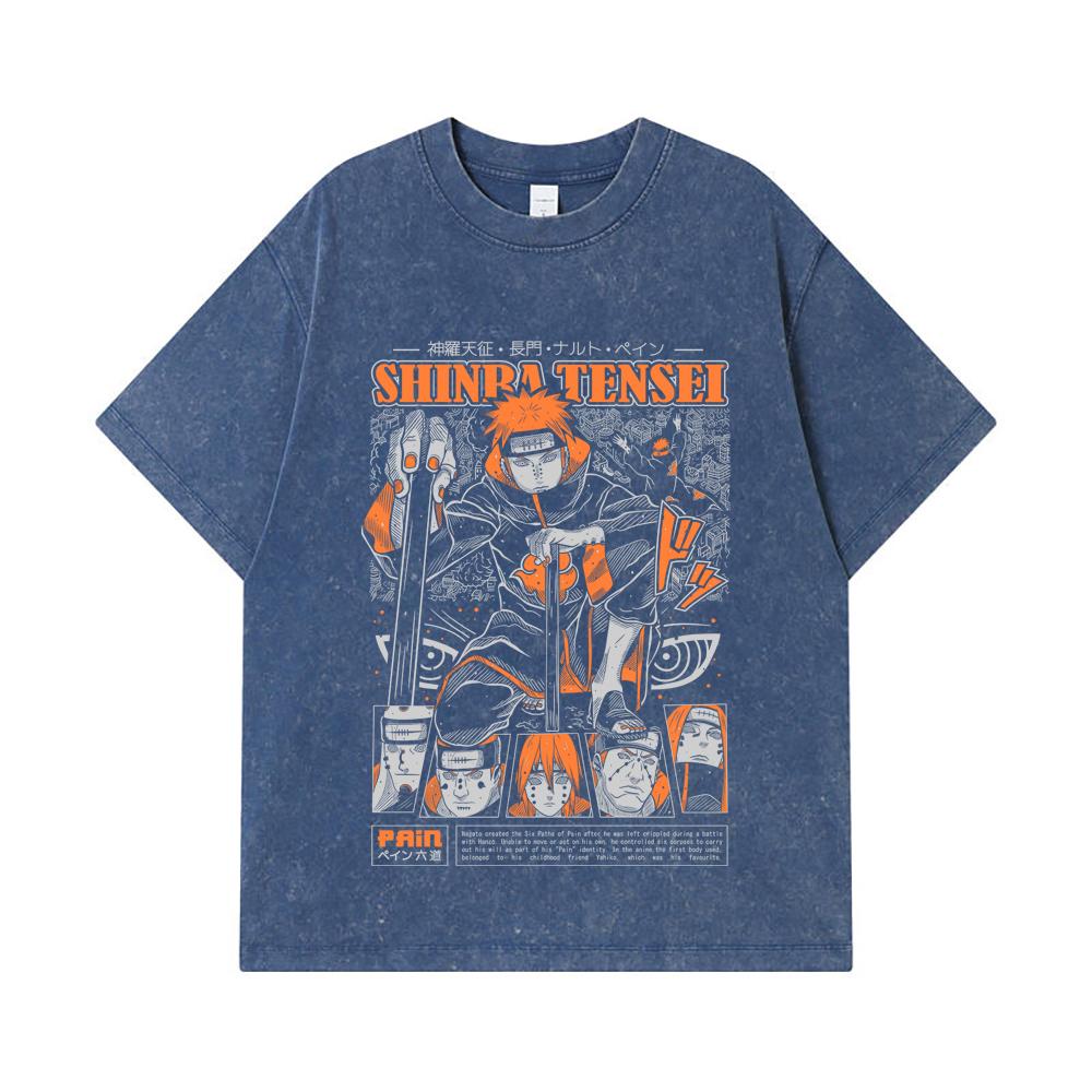 275 GSM Washed T-shirts 100% Cotton Naruto V21 Pain Print Unisex Heavy Cotton T Shirt 2XL королівський синій колір
275 GSM Washed T-shirts 100% Cotton Naruto V21 Pain Print Unisex Heavy Cotton T Shirt 2XL королівський синій колір