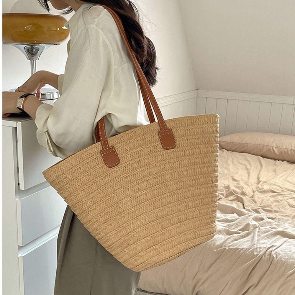 Summer Basket Shoulder Bag Leisure Women s Tote Bag Fashion Straw Weave Bag Ladies/Girls хакі
Summer Basket Shoulder Bag Leisure Women s Tote Bag Fashion Straw Weave Bag Ladies/Girls хакі