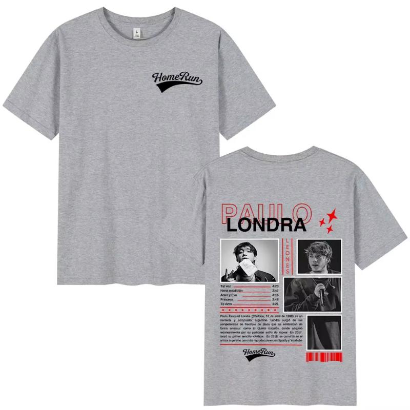 Rapper Paulo Londra Homerun Tshirts Unisex Women Fashion Hip Hop Oversized T Shirts Comfort Cotton Short Sleeve Tshirt Streetwear 4XL
Rapper Paulo Londra Homerun Tshirts Unisex Women Fashion Hip Hop Oversized T Shirts Comfort Cotton Short Sleeve Tshirt Streetwear 4XL