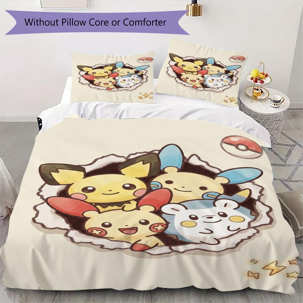 Pokemon Pattern Bedding uilt Set uilt Cover Pillowcase Home Decoration Birthday Gift (1 * duvet cover + 2 * pillowcase without core) 135x200cm
Pokemon Pattern Bedding uilt Set uilt Cover Pillowcase Home Decoration Birthday Gift (1 * duvet cover + 2 * pillowcase without core) 135x200cm