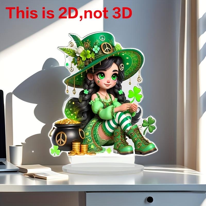 2D Flat Acrylic Green Girl Decoration, Indoor and Outdoor Decoration - No Battery/electricity Required, Free Day Decoration, Shop Decoration, Dur 20*17cm
2D Flat Acrylic Green Girl Decoration, Indoor and Outdoor Decoration - No Battery/electricity Required, Free Day Decoration, Shop Decoration, Dur 20*17cm