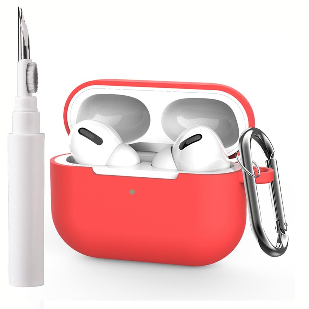 For Apple AirPods Pro Silicone Case Earphone Cover with Cleaning Pen and Hook E
For Apple AirPods Pro Silicone Case Earphone Cover with Cleaning Pen and Hook E