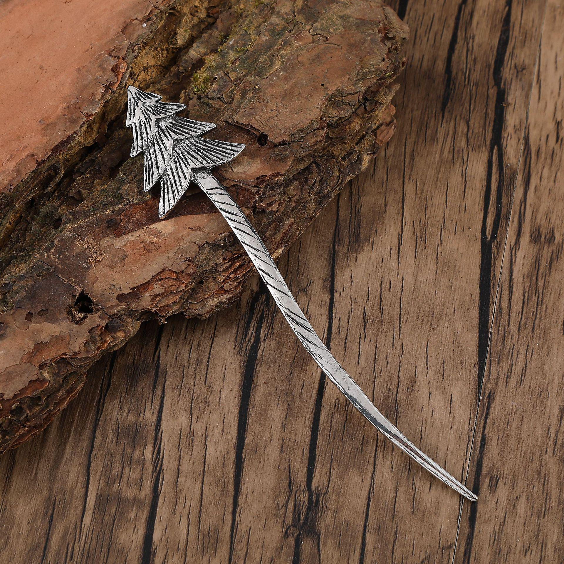 Нордическая ретро заколка для волос в виде рождественской елки викингов для женской высокой прически серебряный
Нордическая ретро заколка для волос в виде рождественской елки викингов для женской высокой прически серебряный