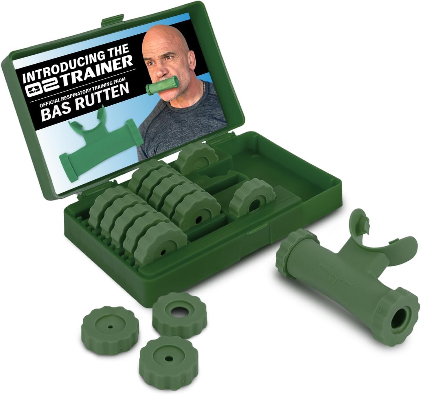 Bas Rutten O2 Trainer Official Breathing Training or Breathing Fitness Exercise Equipment Portable Breathing Mouthpiece for Strength Training and High
Bas Rutten O2 Trainer Official Breathing Training or Breathing Fitness Exercise Equipment Portable Breathing Mouthpiece for Strength Training and High