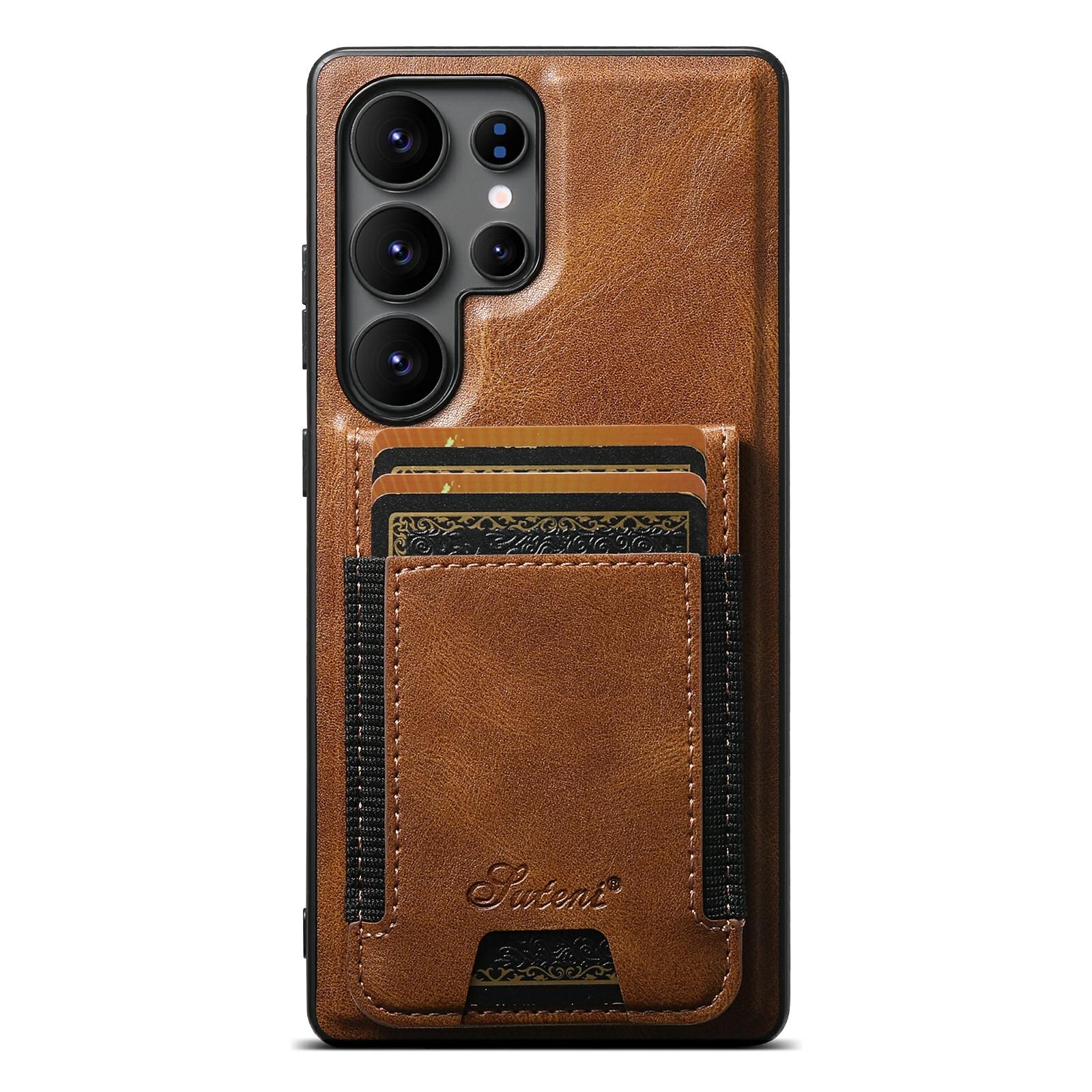 SUTENI H17 For Samsung Galaxy S25 Ultra Magnetic Case Card Slots Leather+TPU Kickstand Phone Cover Black
SUTENI H17 For Samsung Galaxy S25 Ultra Magnetic Case Card Slots Leather+TPU Kickstand Phone Cover Black
