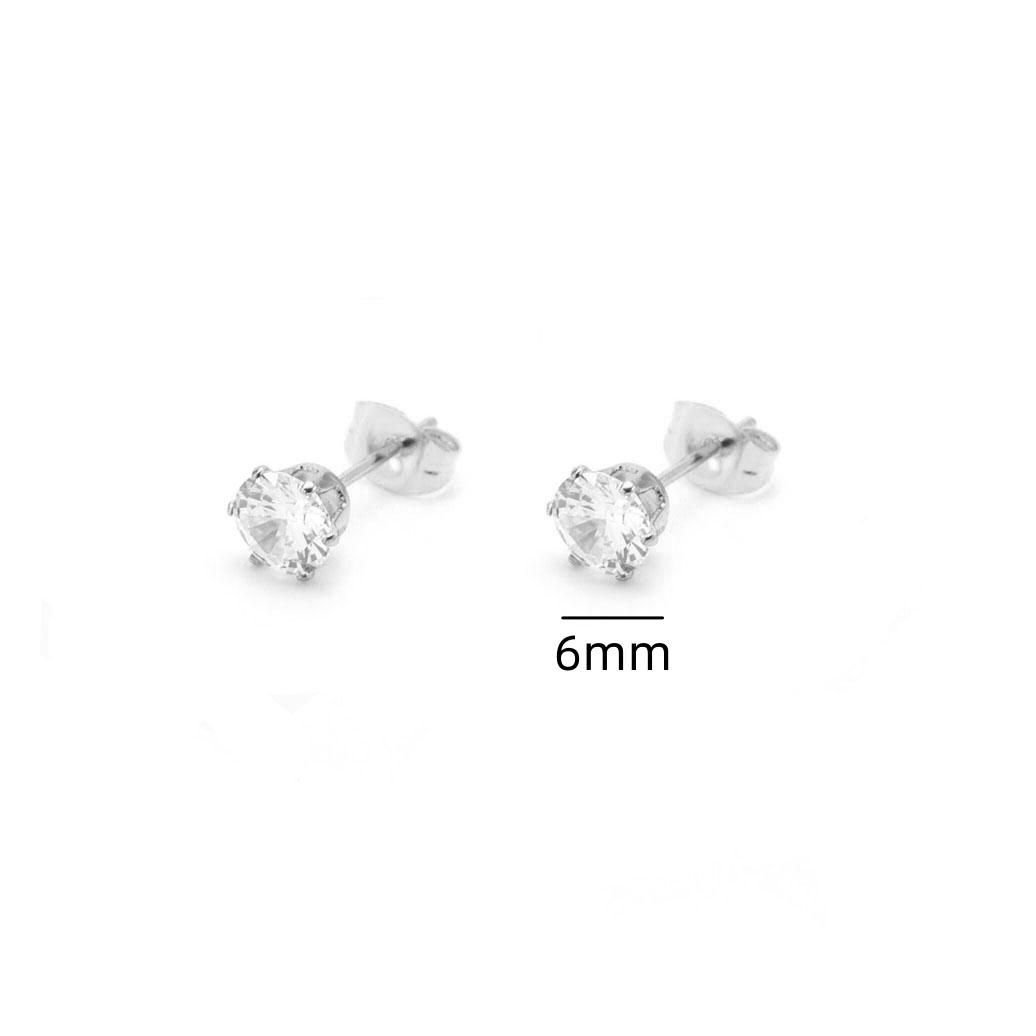 4mm 5mm 6mm Six Claw Zircon Crystal Stud Earrings Women Europe America Simple Bling Zircon Birthday Friend Christmas Gift
4mm 5mm 6mm Six Claw Zircon Crystal Stud Earrings Women Europe America Simple Bling Zircon Birthday Friend Christmas Gift