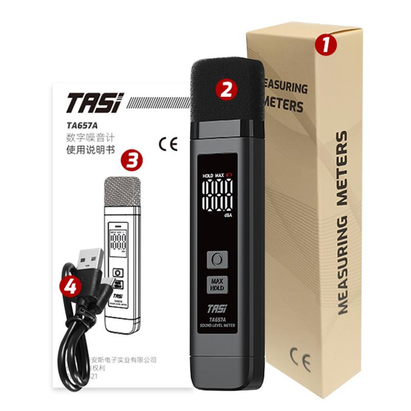 TA657A Noise Meter Digital Sound Level Meters Rechargeable LCD Display Volume Measurement Sound Detector Portable Handheld Tools
TA657A Noise Meter Digital Sound Level Meters Rechargeable LCD Display Volume Measurement Sound Detector Portable Handheld Tools