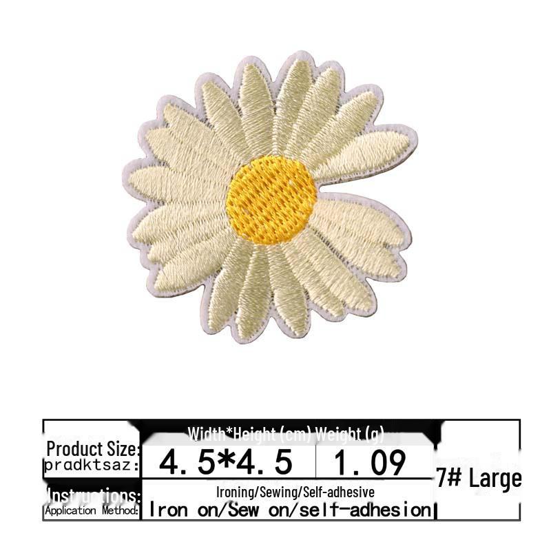 Самоклеящаяся нашивка с вышивкой Yixiu Small Daisy для украшения одежды
Самоклеящаяся нашивка с вышивкой Yixiu Small Daisy для украшения одежды