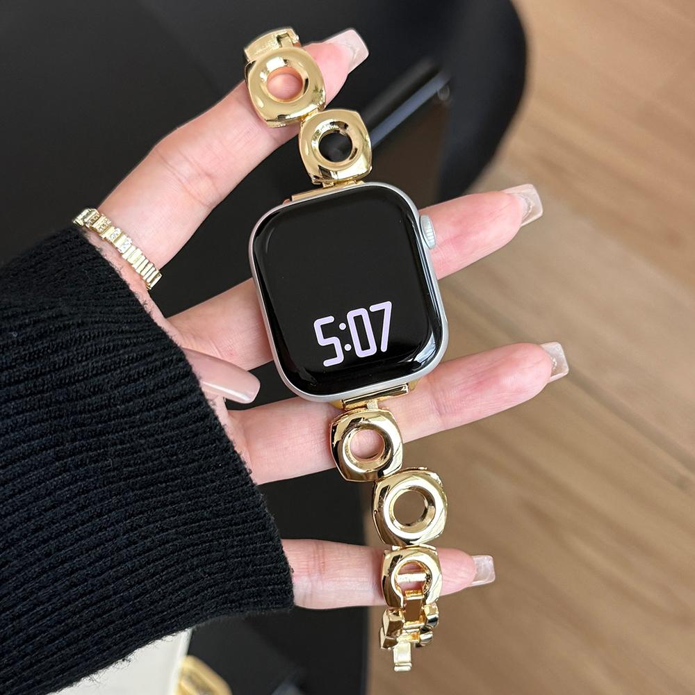 Watch Strap for Apple Watch Series 10 Ultra 9 8 7 SE 6 5 4 3 2 1 46mm 49mm 45mm 44mm 42mm Square Round Hole Metal Bracelet Band Black
Watch Strap for Apple Watch Series 10 Ultra 9 8 7 SE 6 5 4 3 2 1 46mm 49mm 45mm 44mm 42mm Square Round Hole Metal Bracelet Band Black