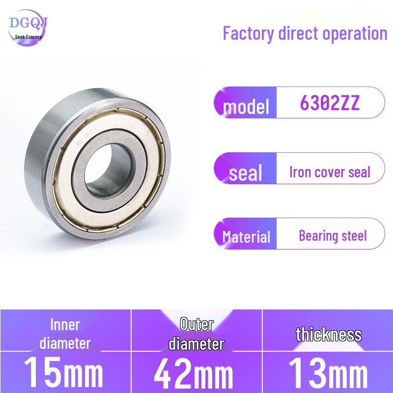 Low Noise Deep Groove Ball Bearing 6302-RS 2RS Steel Silent Motor Bearing
Low Noise Deep Groove Ball Bearing 6302-RS 2RS Steel Silent Motor Bearing