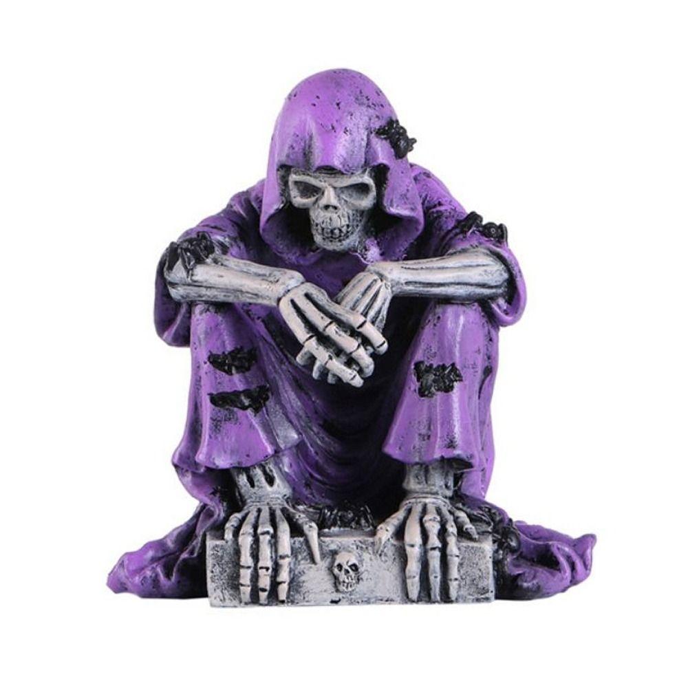 Skeleton Skeleton Carrying Bell Ornaments Purple Clothed Resin Festival Ornaments Home style 2
Skeleton Skeleton Carrying Bell Ornaments Purple Clothed Resin Festival Ornaments Home style 2