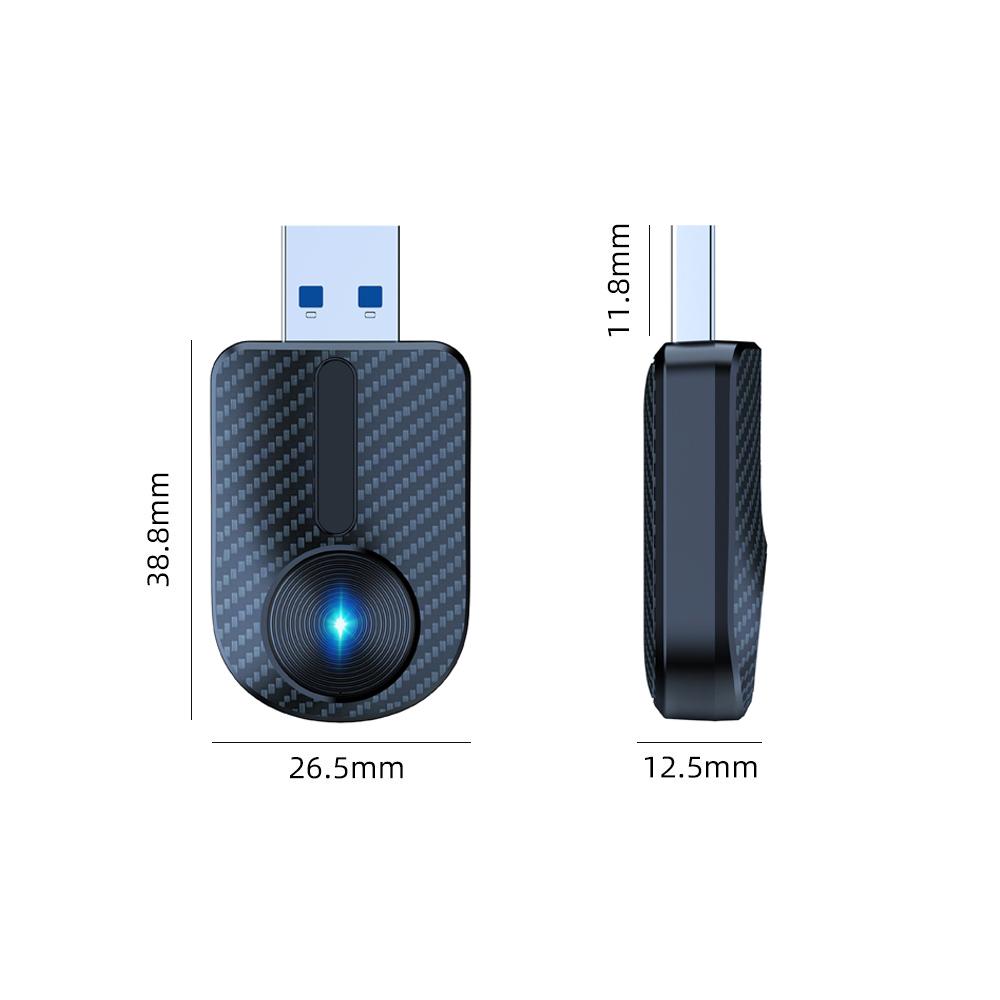 2-in-1Carplay Dual Connector Adapter USB&Type-C for Apple Carplay Android Auto Wired To Wireless Carplay Dongle Smart Box 43*27mm чорний
2-in-1Carplay Dual Connector Adapter USB&Type-C for Apple Carplay Android Auto Wired To Wireless Carplay Dongle Smart Box 43*27mm чорний