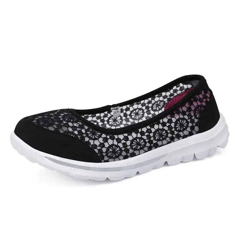 Flat Shoes Women Hollow Lace Summer Slip on Loafers Breathable Shallow Boat Shoes Ladies Casual Fashion Black Sneakers Flats 42 чорний
Flat Shoes Women Hollow Lace Summer Slip on Loafers Breathable Shallow Boat Shoes Ladies Casual Fashion Black Sneakers Flats 42 чорний