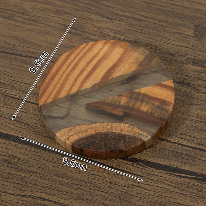 Подставки из натурального мрамора из дерева для защиты столешницы, чай, кофе, круглые, квадратные, шестиугольные, украшение рабочего стола