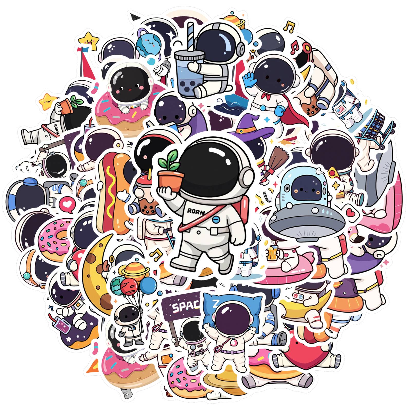 35pcs Cartoon Space Stickers Cute Astronaut Stationery Stickers Stickers For Notebook Luggage Mobile Phone Cup Guitar DIY
35pcs Cartoon Space Stickers Cute Astronaut Stationery Stickers Stickers For Notebook Luggage Mobile Phone Cup Guitar DIY