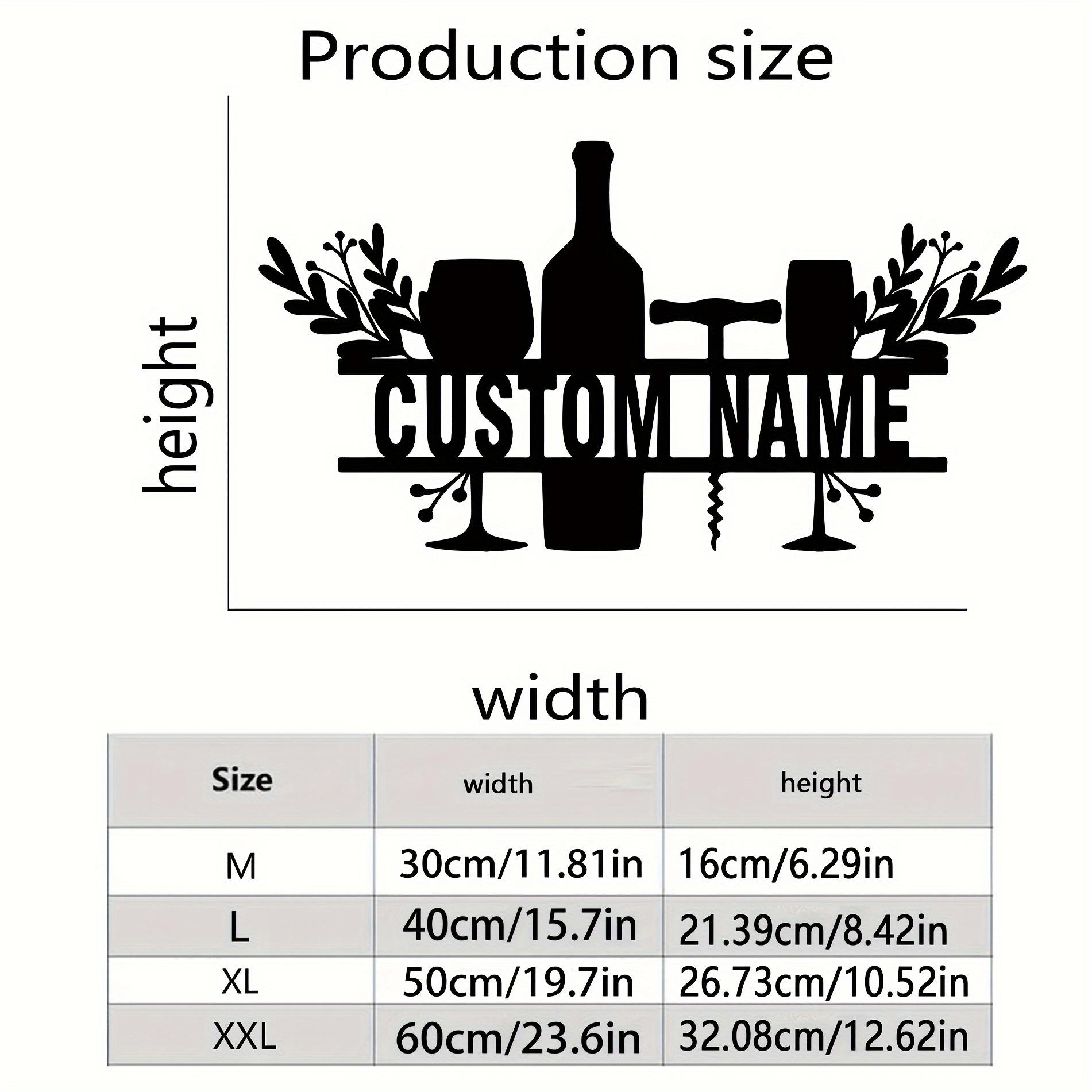 Custom Metal Wall Art Wine Bottle Silhouette Family Name Sign Home Garden Party Holiday Gift 30cm
Custom Metal Wall Art Wine Bottle Silhouette Family Name Sign Home Garden Party Holiday Gift 30cm