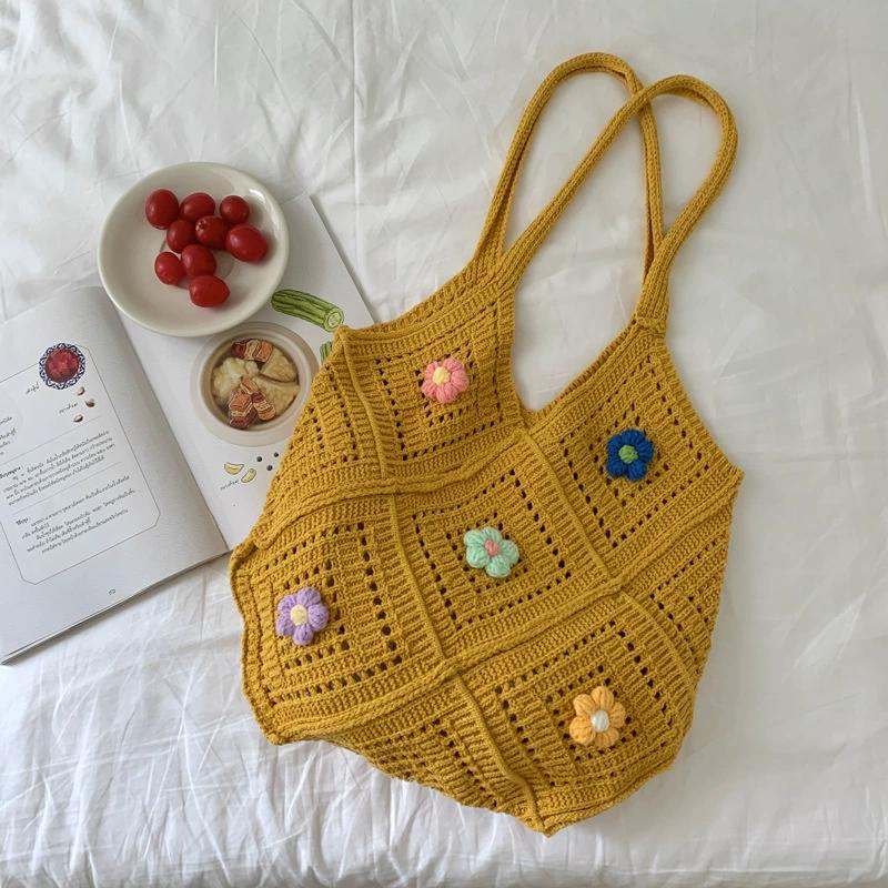 Summer New Hollow Out Knitted Flower Tote Bag Single Shoulder Commute High-End Feeling Large Capacity Business Commuting KTB 37x2x38cm жовтий
Summer New Hollow Out Knitted Flower Tote Bag Single Shoulder Commute High-End Feeling Large Capacity Business Commuting KTB 37x2x38cm жовтий