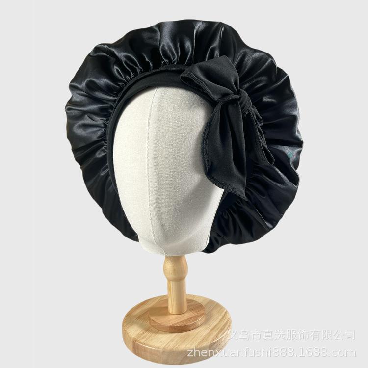 Solid color Tinsel shower cap Big brim color Tinsel adult shower cap color Tinsel satin cap Solid color satin чёрный
Solid color Tinsel shower cap Big brim color Tinsel adult shower cap color Tinsel satin cap Solid color satin чёрный