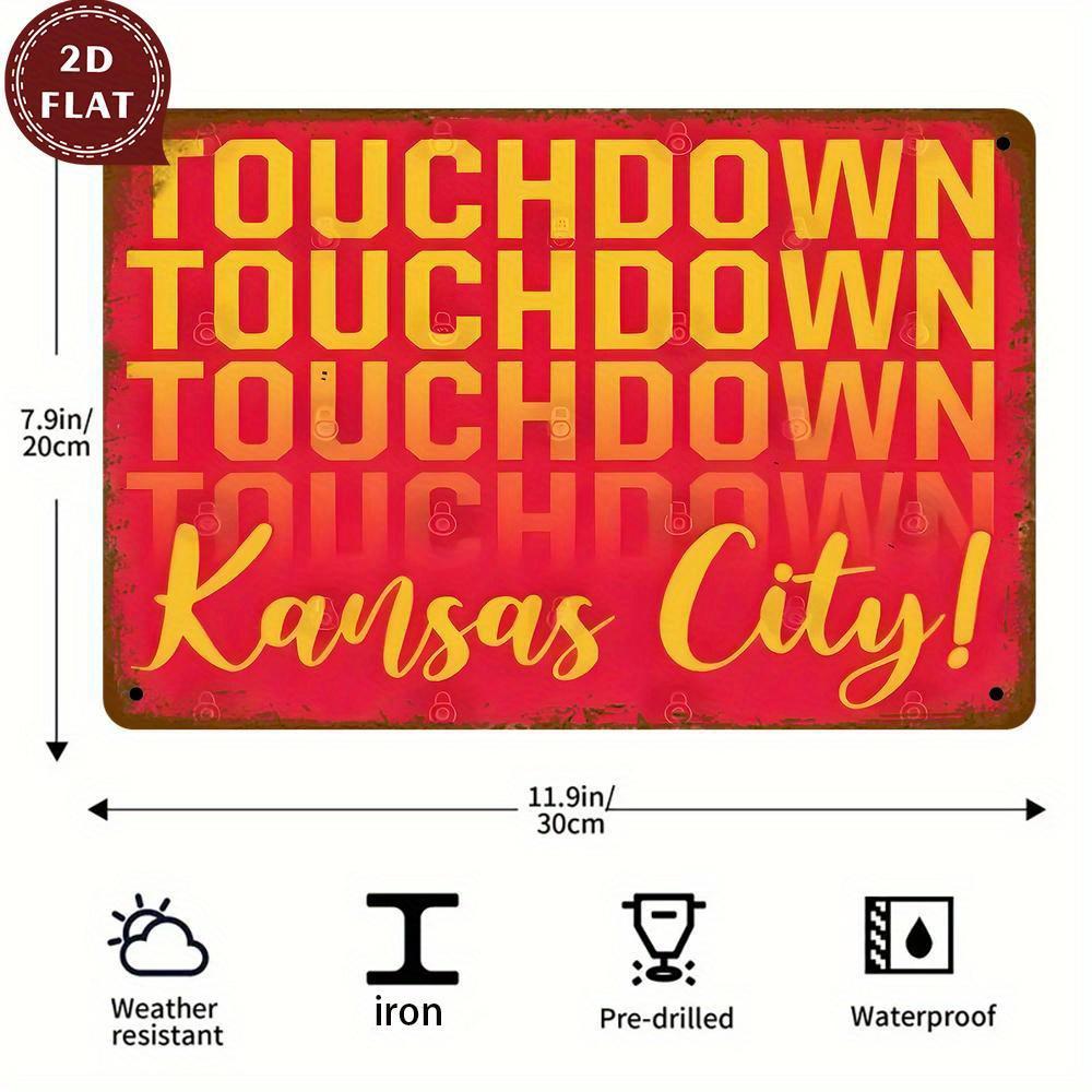 Vintage Touchdown Kansas City Metal Wall Sign Rustic Iron Artwork Waterproof Dustproof No Electricity Needed for Home D aluminum 20x30cm
Vintage Touchdown Kansas City Metal Wall Sign Rustic Iron Artwork Waterproof Dustproof No Electricity Needed for Home D aluminum 20x30cm
