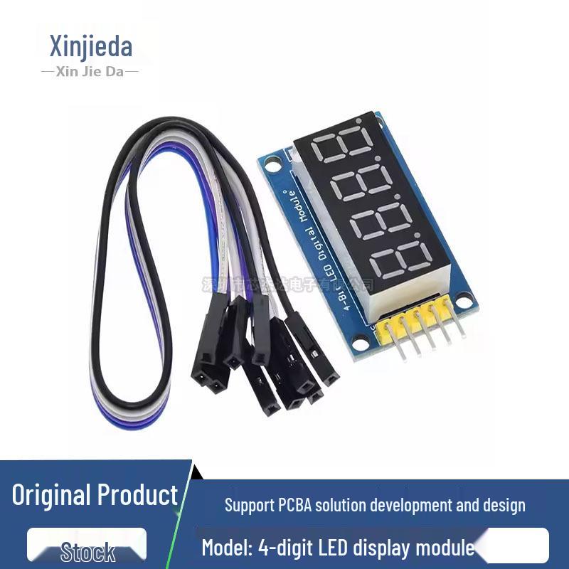 High-Brightness 4-Digit LED Display Module with 595 Serial Driver LED digital tube, dot matrix, surface-mount LED
High-Brightness 4-Digit LED Display Module with 595 Serial Driver LED digital tube, dot matrix, surface-mount LED