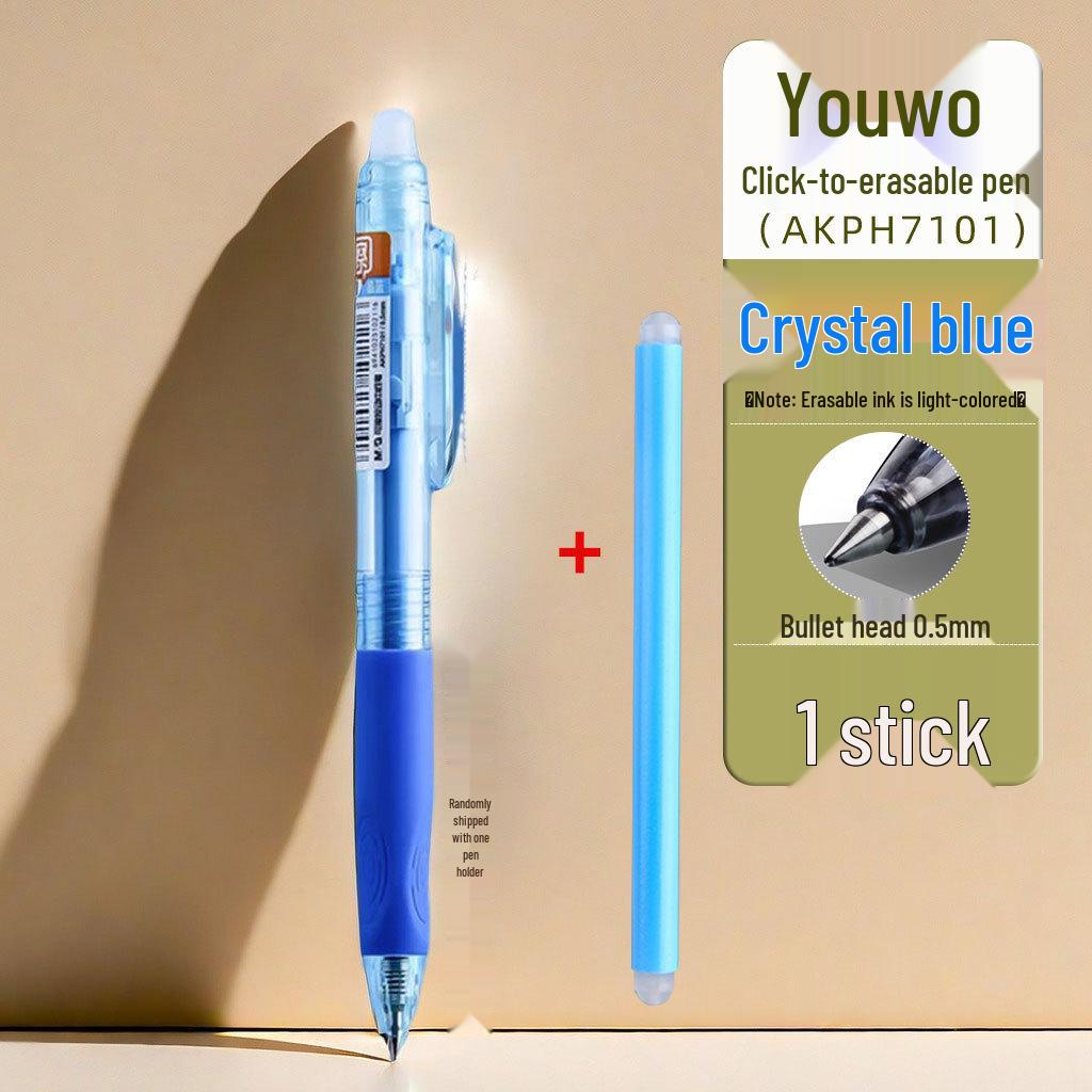 Black Crystal Blue Erasable Pen with High Appearance for Grade 3 Primary Students 0.5
Black Crystal Blue Erasable Pen with High Appearance for Grade 3 Primary Students 0.5