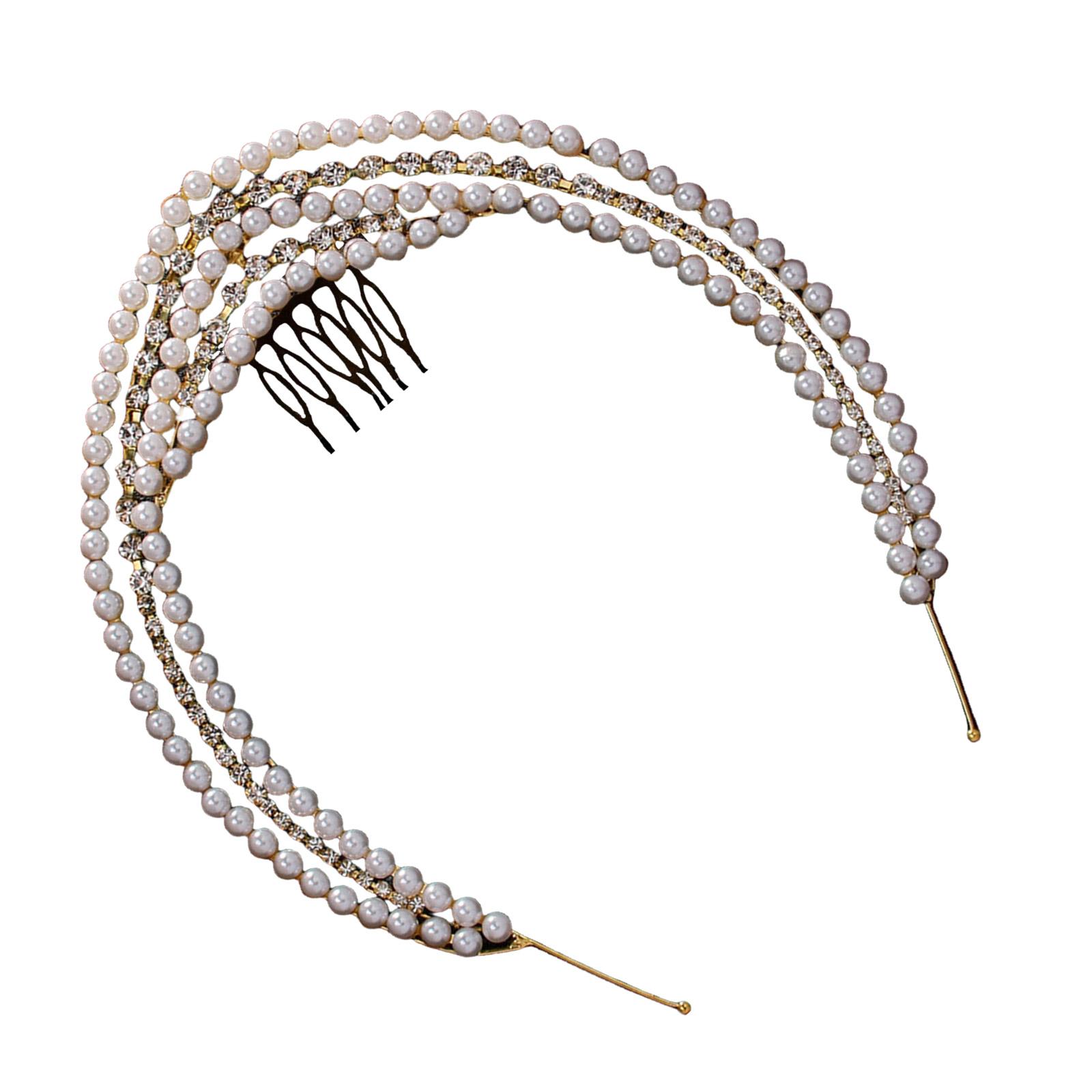 Bride Hairband Princess Rhinestones Pearls Luxurious Headpieces for Pageant Prom Party Wedding Bride for Evening Dress золотой
Bride Hairband Princess Rhinestones Pearls Luxurious Headpieces for Pageant Prom Party Wedding Bride for Evening Dress золотой